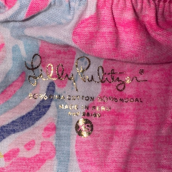 LILLY PULITZER Rilo Tube Top Ruffle Swept By The Tides. Size XS EUC - Picture 2 of 10